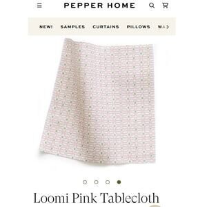 Pepper Home Loomi Pink Tablecloth 60x90
